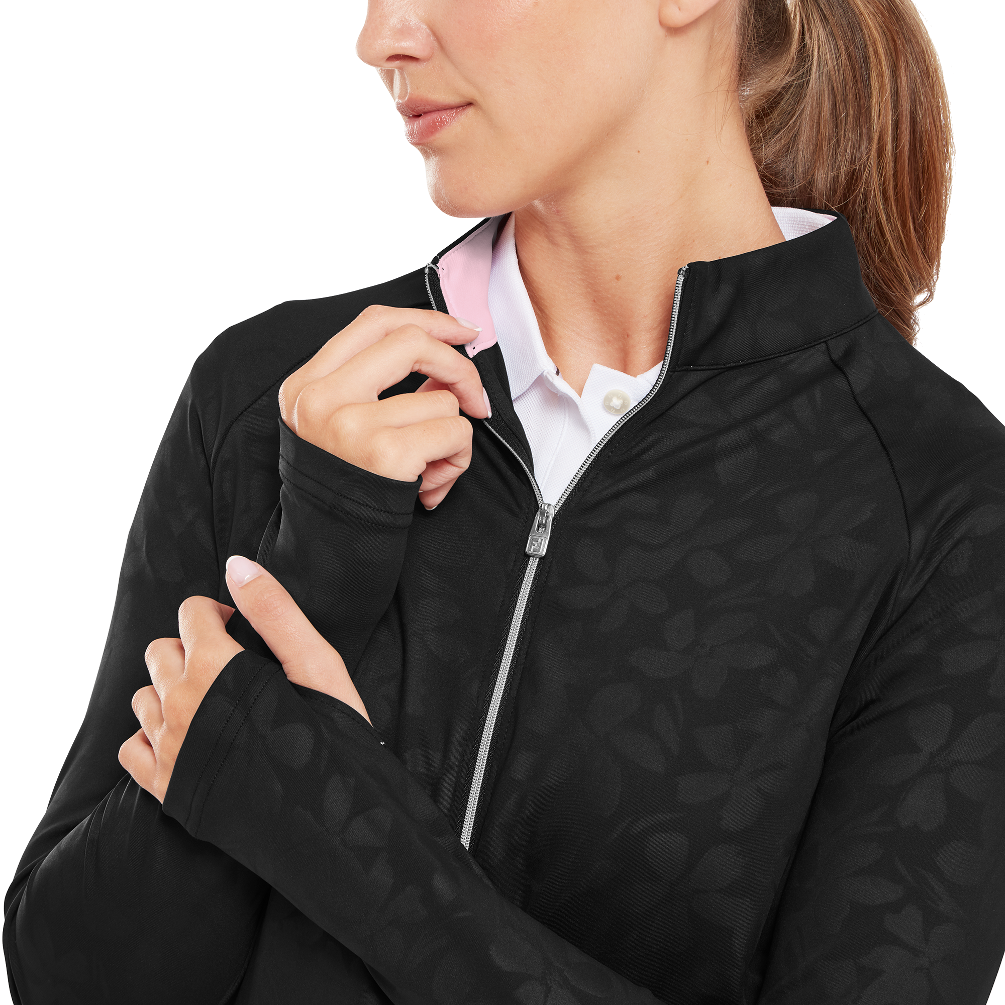 Floral Embossed Mid-Layer