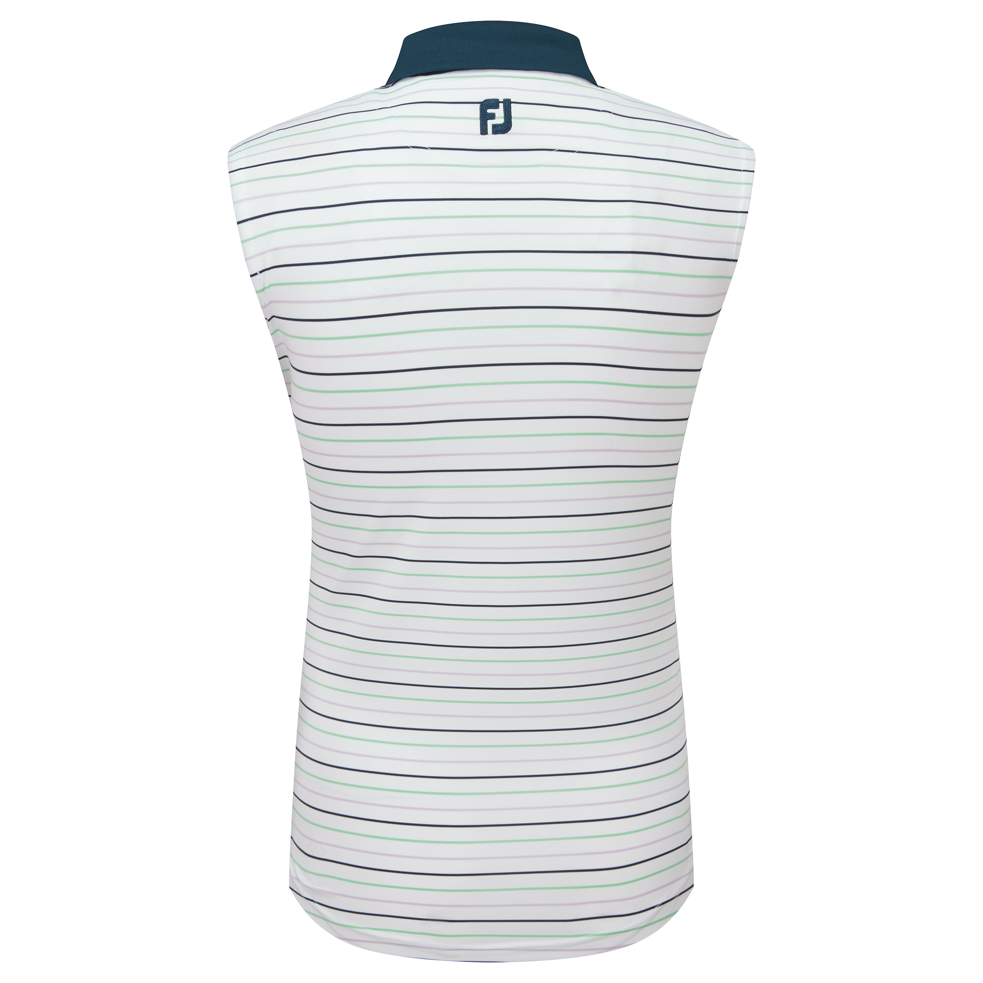 Sleeveless Striped Lisle