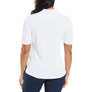 Half Sleeve Ruched Lisle