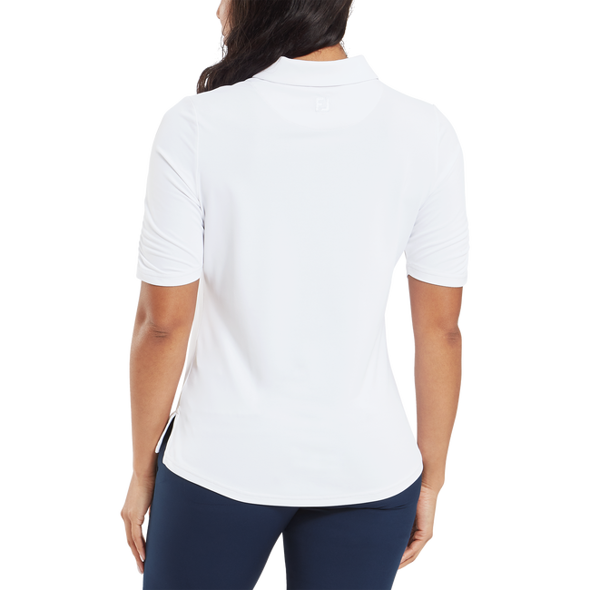 Half Sleeve Ruched Lisle