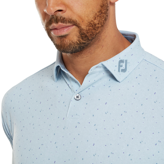Polo piqué avec texture Tweed