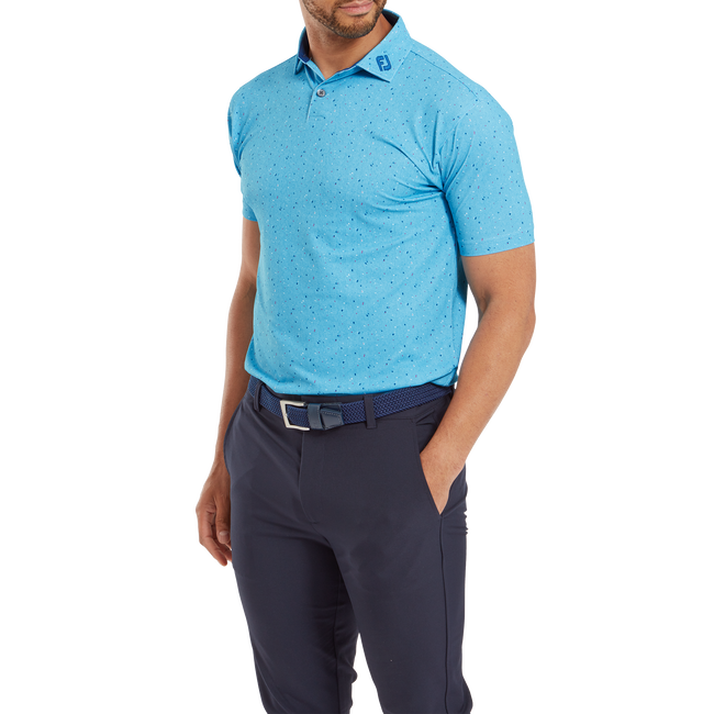 Polo piqué avec texture Tweed