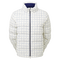 Off White / Navy Distressed Plaid