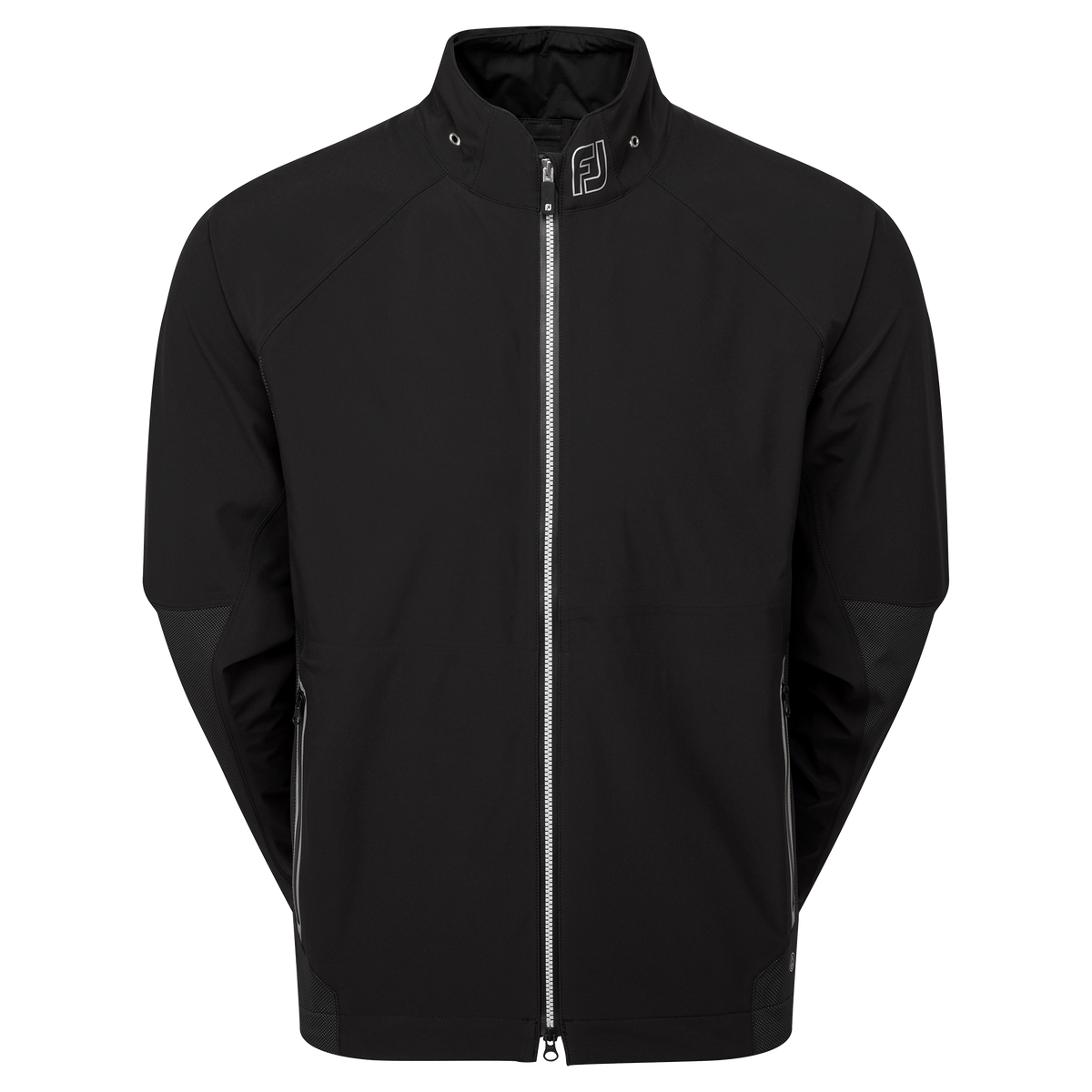 FOOTJOY DRYJOYS TOUR COLLECTION MEN'S BLACK/BLUE 1/2 ZIP GOLF JACKET SIZE L EUC FOOTJOY DRYJOYS TOUR COLLECTION MEN'S BLACK/BLUE 1/2 ZIP GOLF JACKET SIZE L EUC