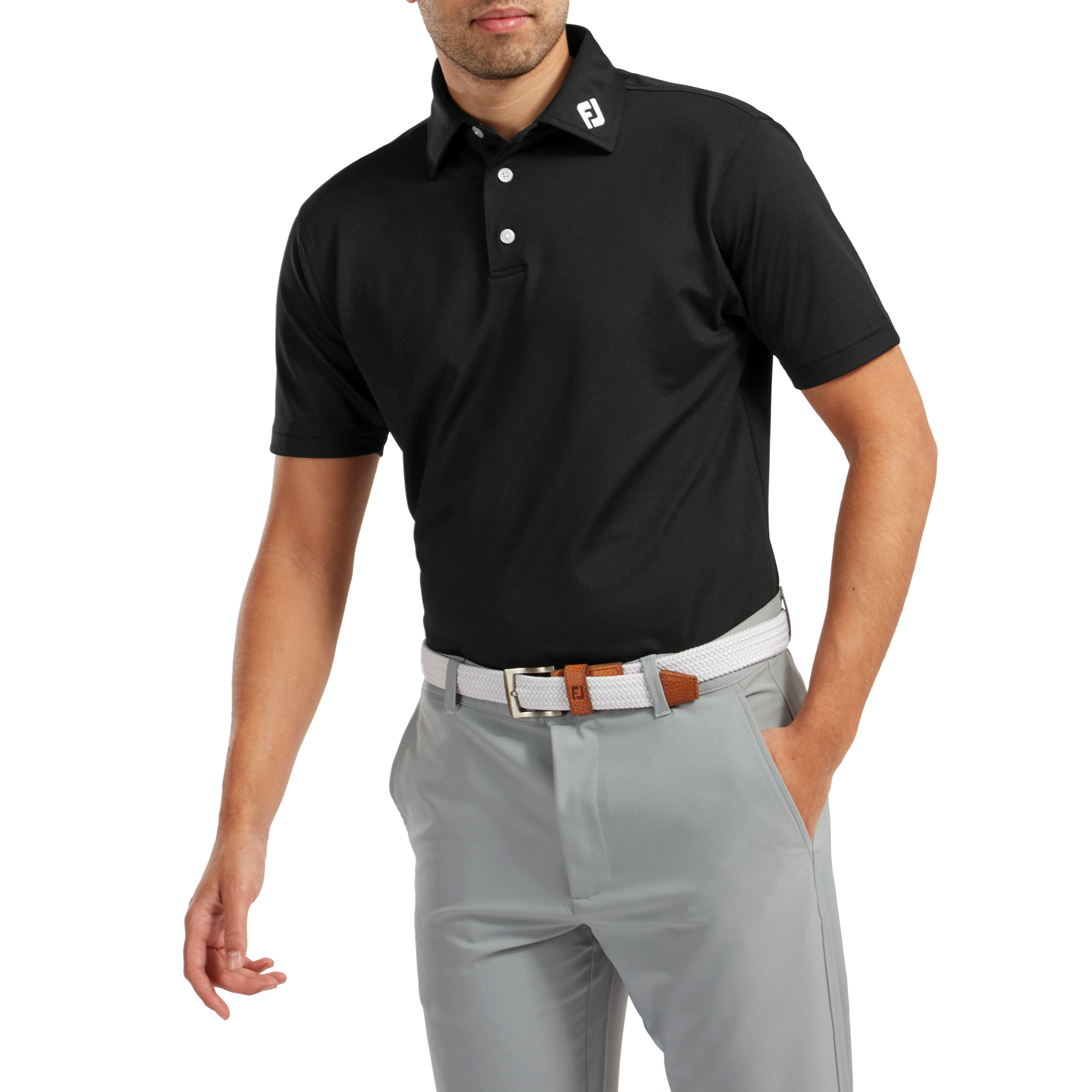 Polo stretch piqu&eacute; uni