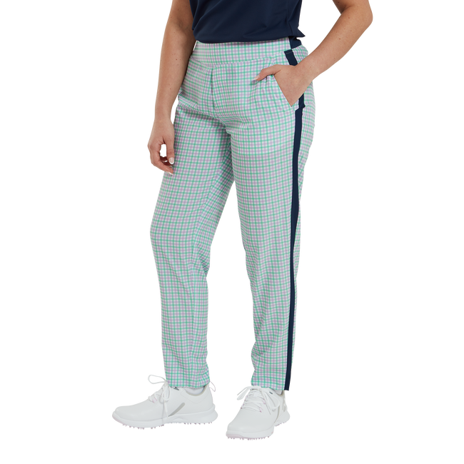 Pantalon 7/8 léger imprimé Vichy