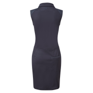 Women's Cap Sleeve Pique Dress with laser Perf. Overlay