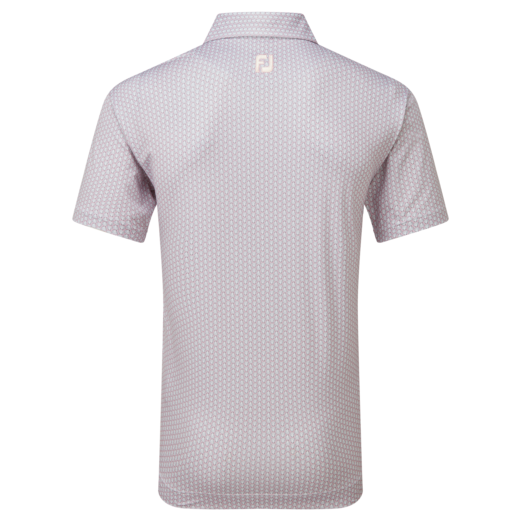 Polo  en fil d'Ecosse imprim&eacute; coquilles St Jacques