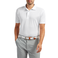 Polo Stretch Piqué uni avec col en tricot
