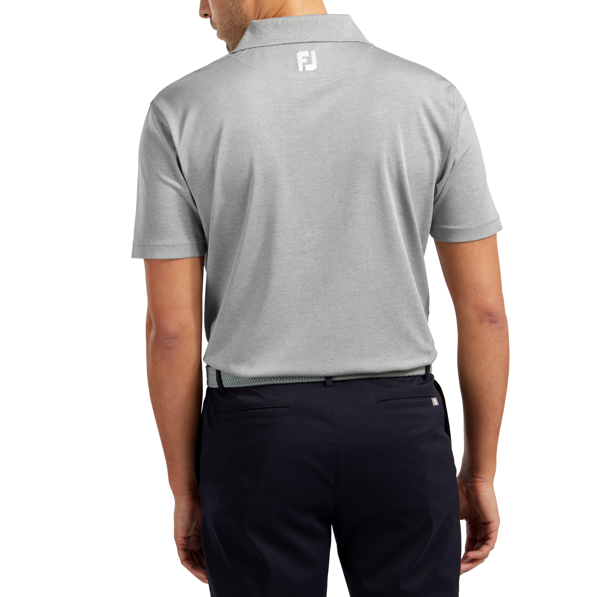 Stretch Pique Solid Rib Knit Collar FootJoy EMEA