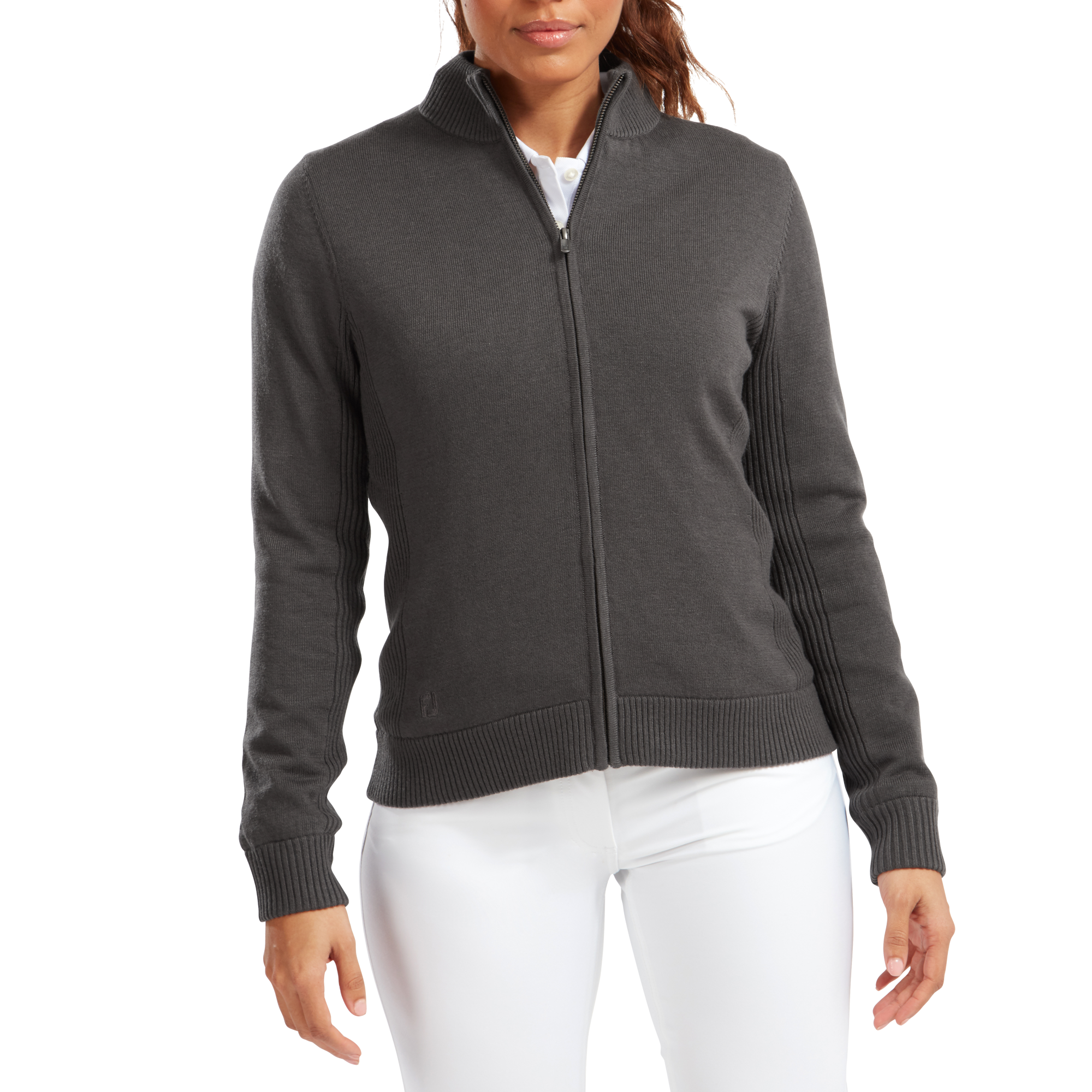 Pullover Laine doubl&eacute; Full-Zip