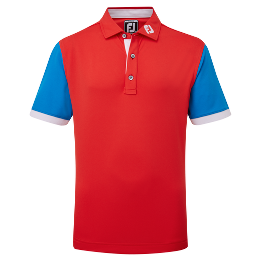 Polo Piqu&eacute; Junior avec blocs de couleurs