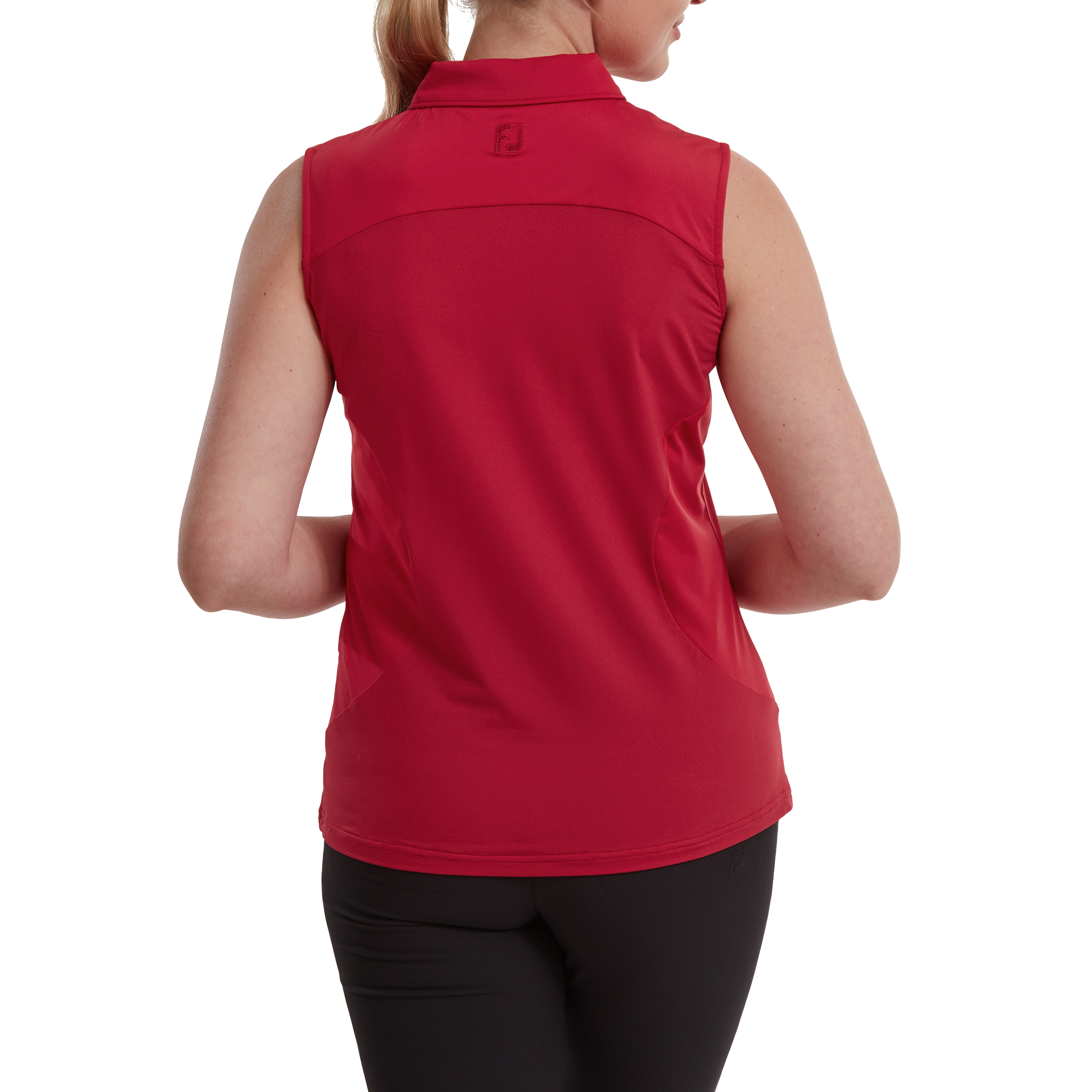 Mesh Back Sleeveless Lisle