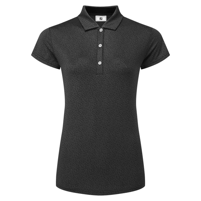 Animal Print Cap Sleeve Lisle