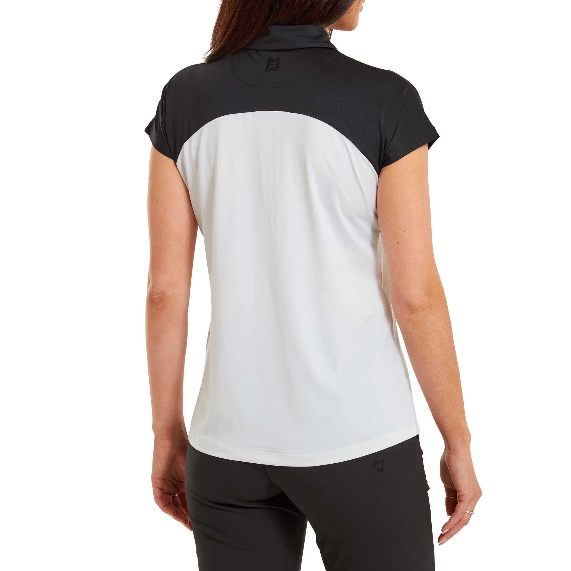 Cap Sleeve Colour Block Lisle