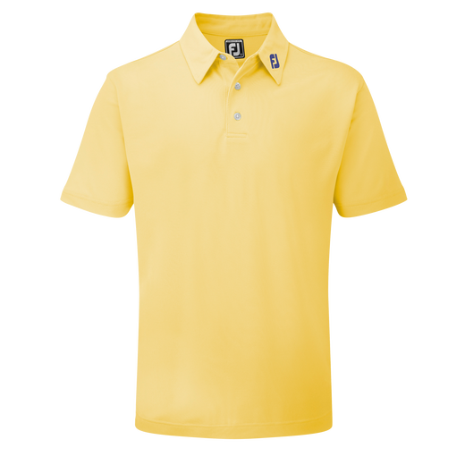 Polo Stretch Piqu&eacute; uni avec logo FJ sur col