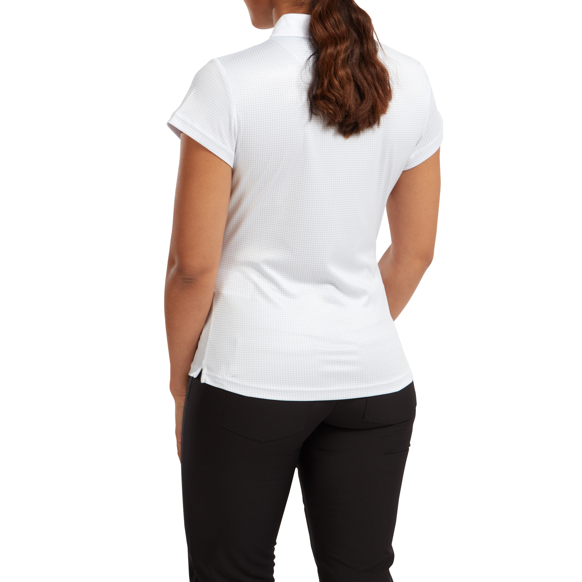 Women's Lisle Sleeveless Shirt with Neck Trim