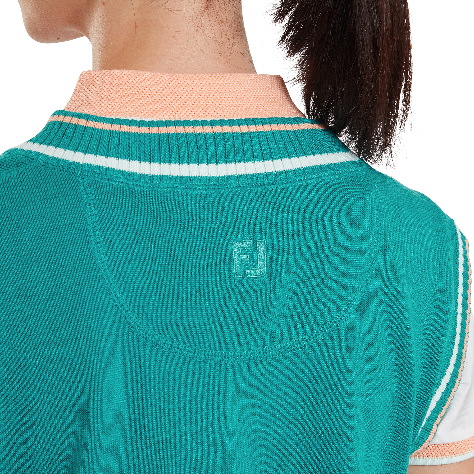 Sweat sans manche &agrave; col V