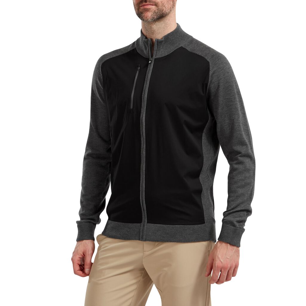 Wool Blend Tech Full-Zip Sweater - FootJoy EMEA
