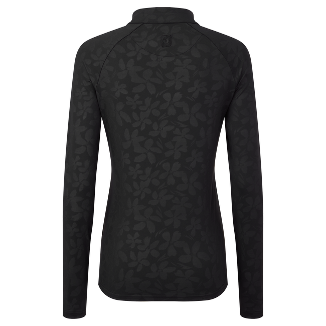 Pullover zippé avec imprimé Floral texturé