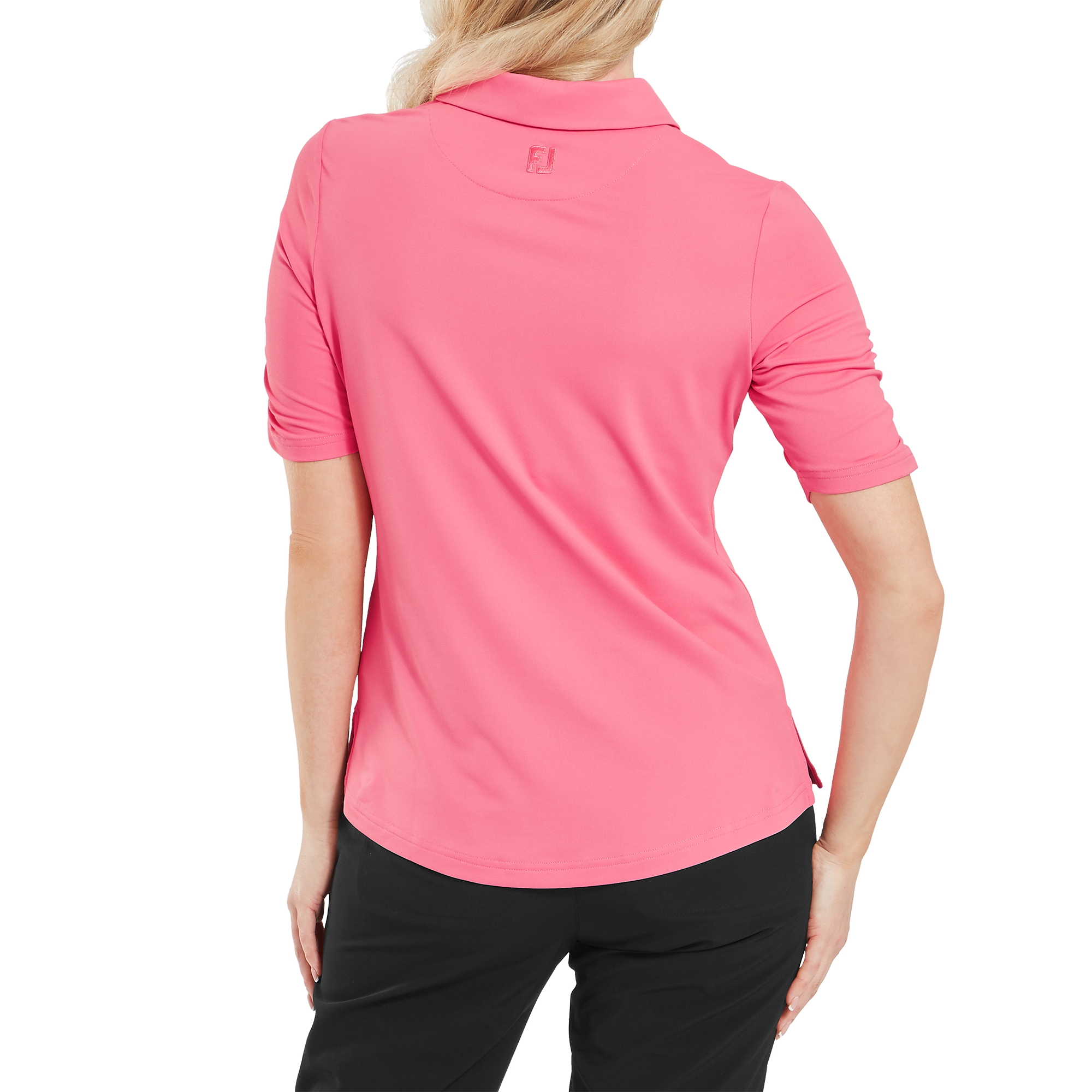 Half Sleeve Ruched Lisle