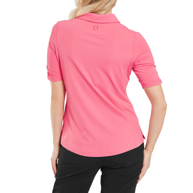 Half Sleeve Ruched Lisle