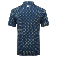 Polo en fil d'Ecosse imprimé bourgeon