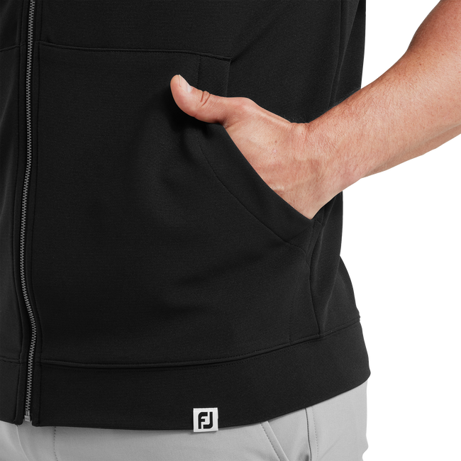 Hoodie sans manche full-zip