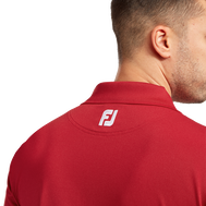 Stretch Pique Solid Rib Knit Collar