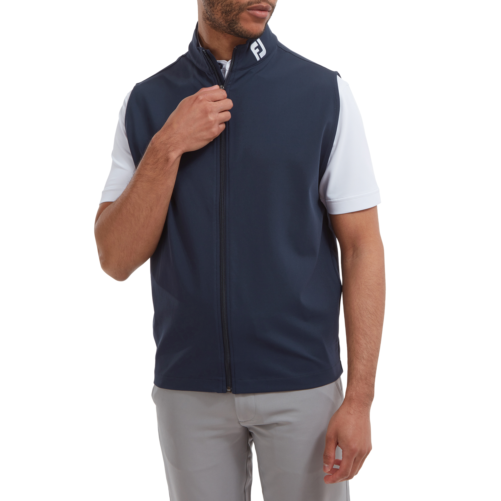 Full-Zip Knit Vest