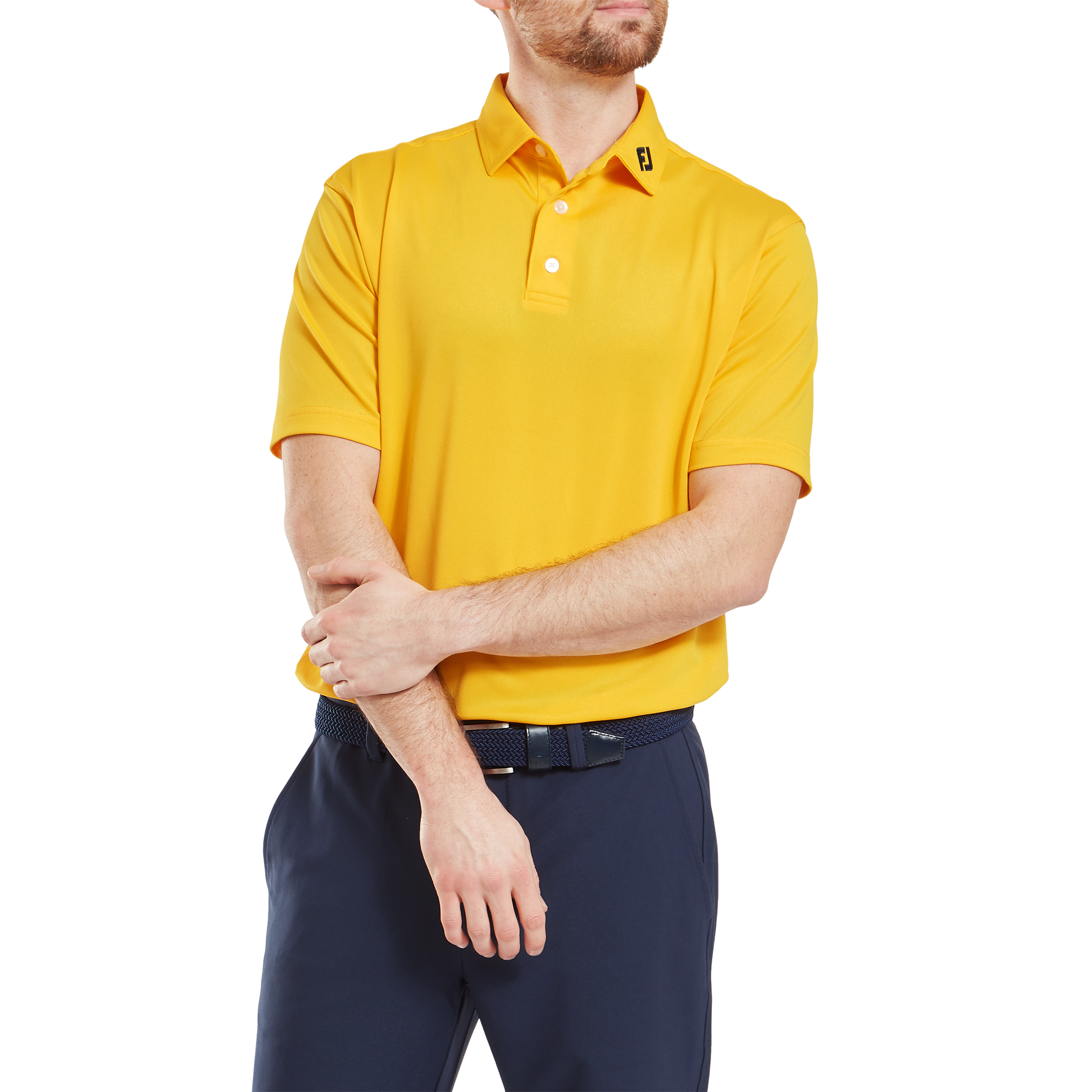 Polo stretch piqu&eacute; uni