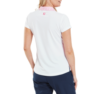 Cap Sleeve Print Trim Lisle