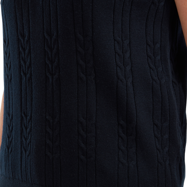 Women&#39;s Wool Blend Cable Knit V-Neck Vest