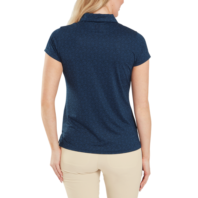 Painted Floral Cap Sleeve Lisle