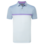 Polo Interlock avec blocs de couleurs