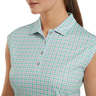 Polo Interlock imprimé Vichy