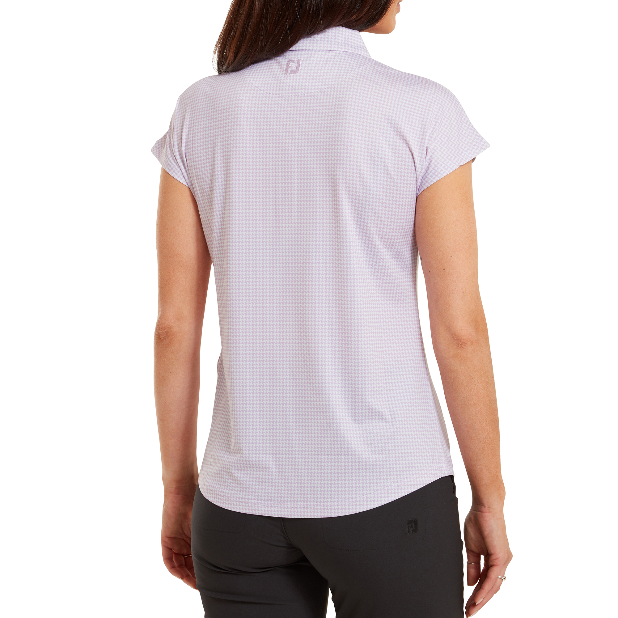 Houndstooth Print Lisle