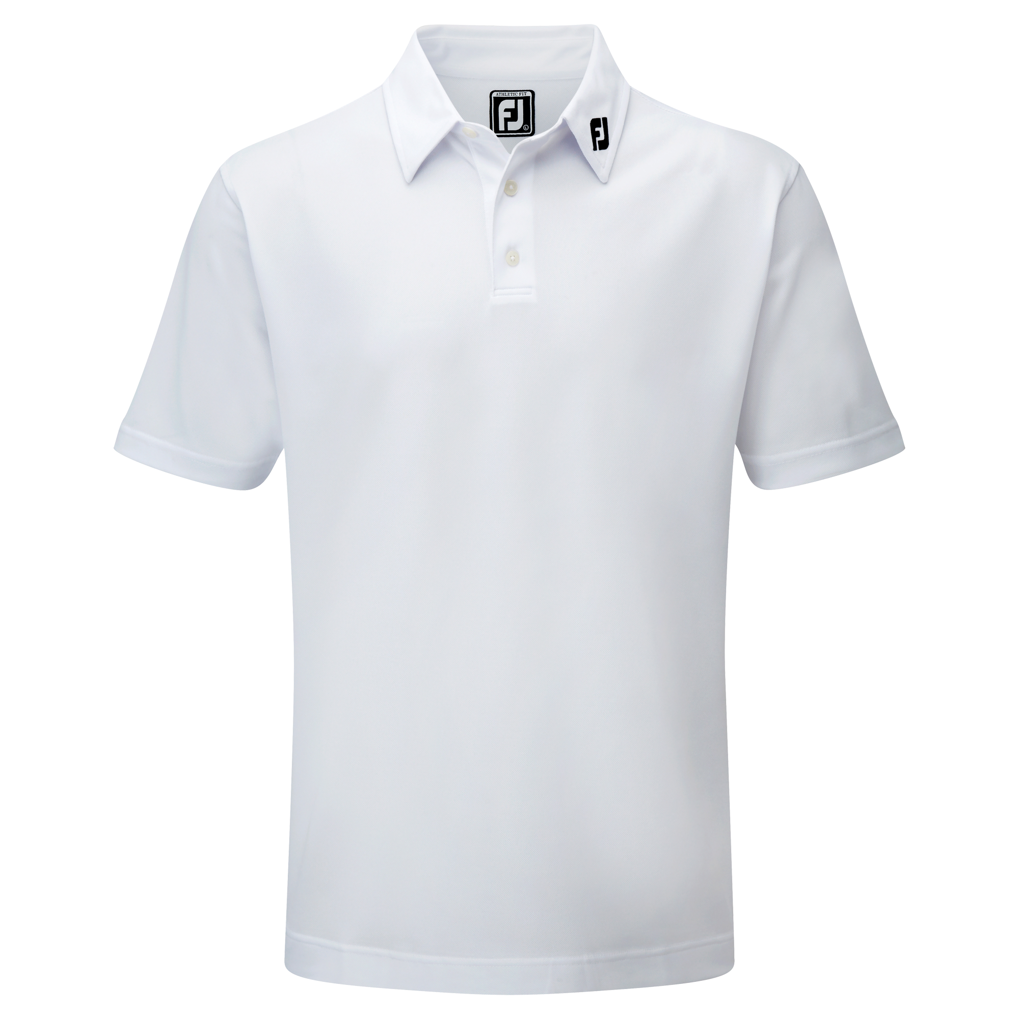 white golf shirt