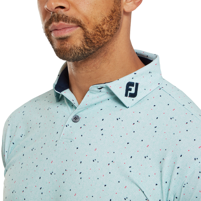 Polo piqué avec texture Tweed