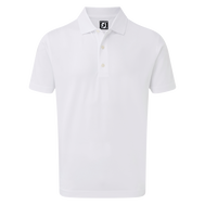 Polo Stretch Piqué uni avec col en tricot