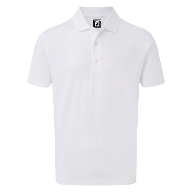 Polo Stretch Piqué uni avec col en tricot