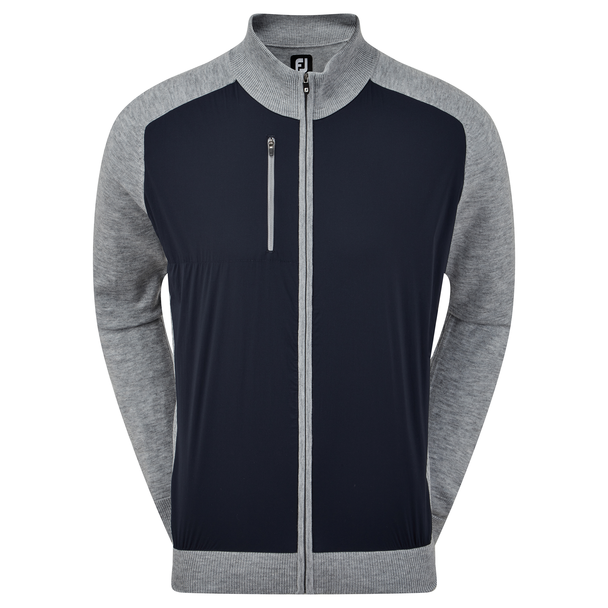 black full zip sweater