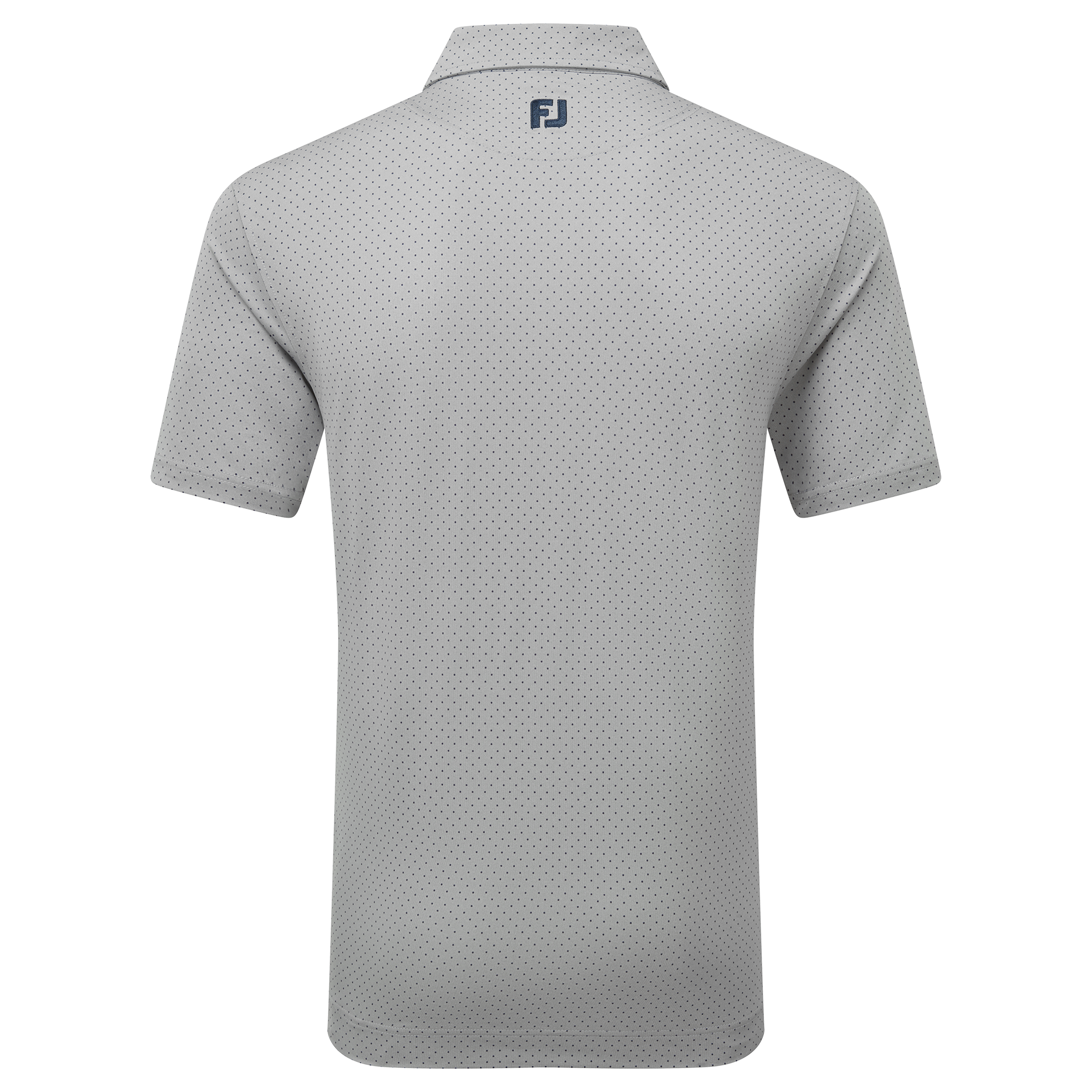 Polo en fil d'Ecosse imprim&eacute; points