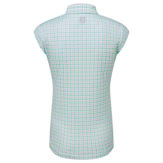 Polo Interlock imprimé Vichy
