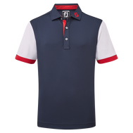 Polo Piqué Junior avec blocs de couleurs