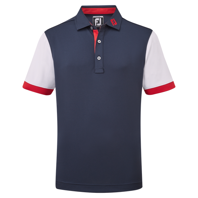 Polo Piqué Junior avec blocs de couleurs