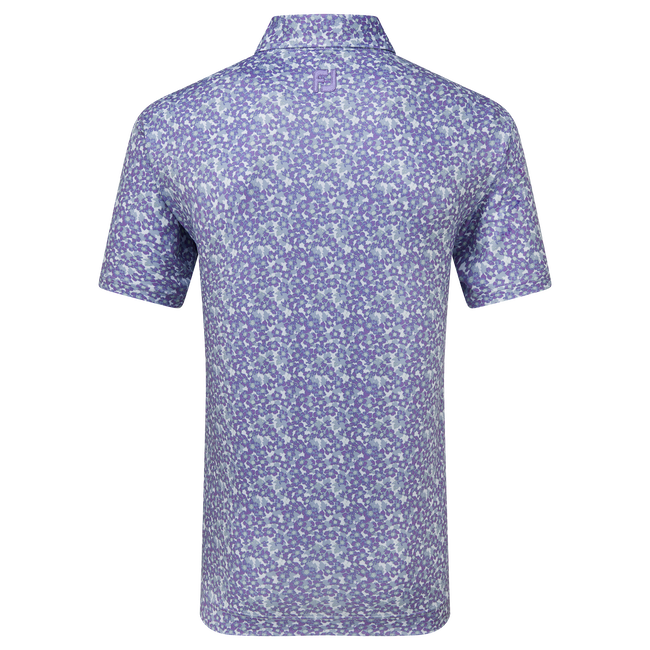 Polo en fil d'Ecosse imprimé Primevère