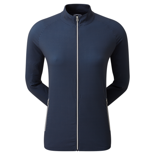 Houndstooth Print Woven Jacket