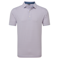 Polo en fil d'Ecosse à rayures