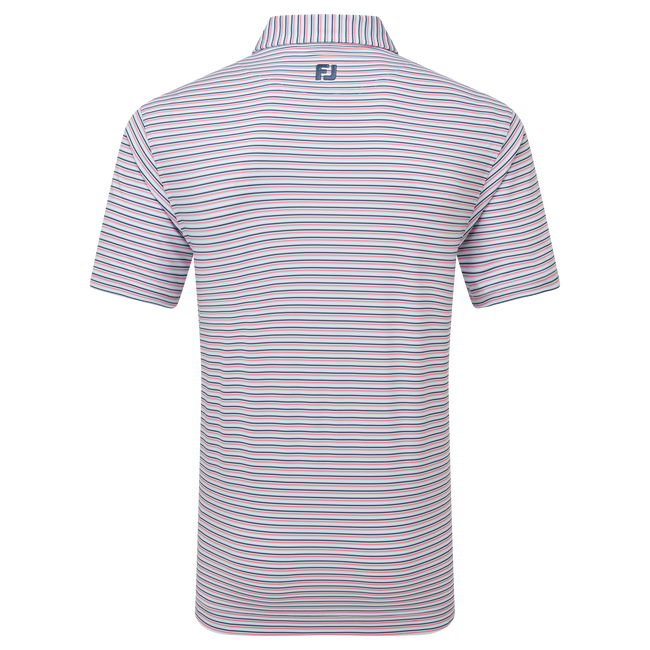 Polo en fil d'Ecosse à rayures